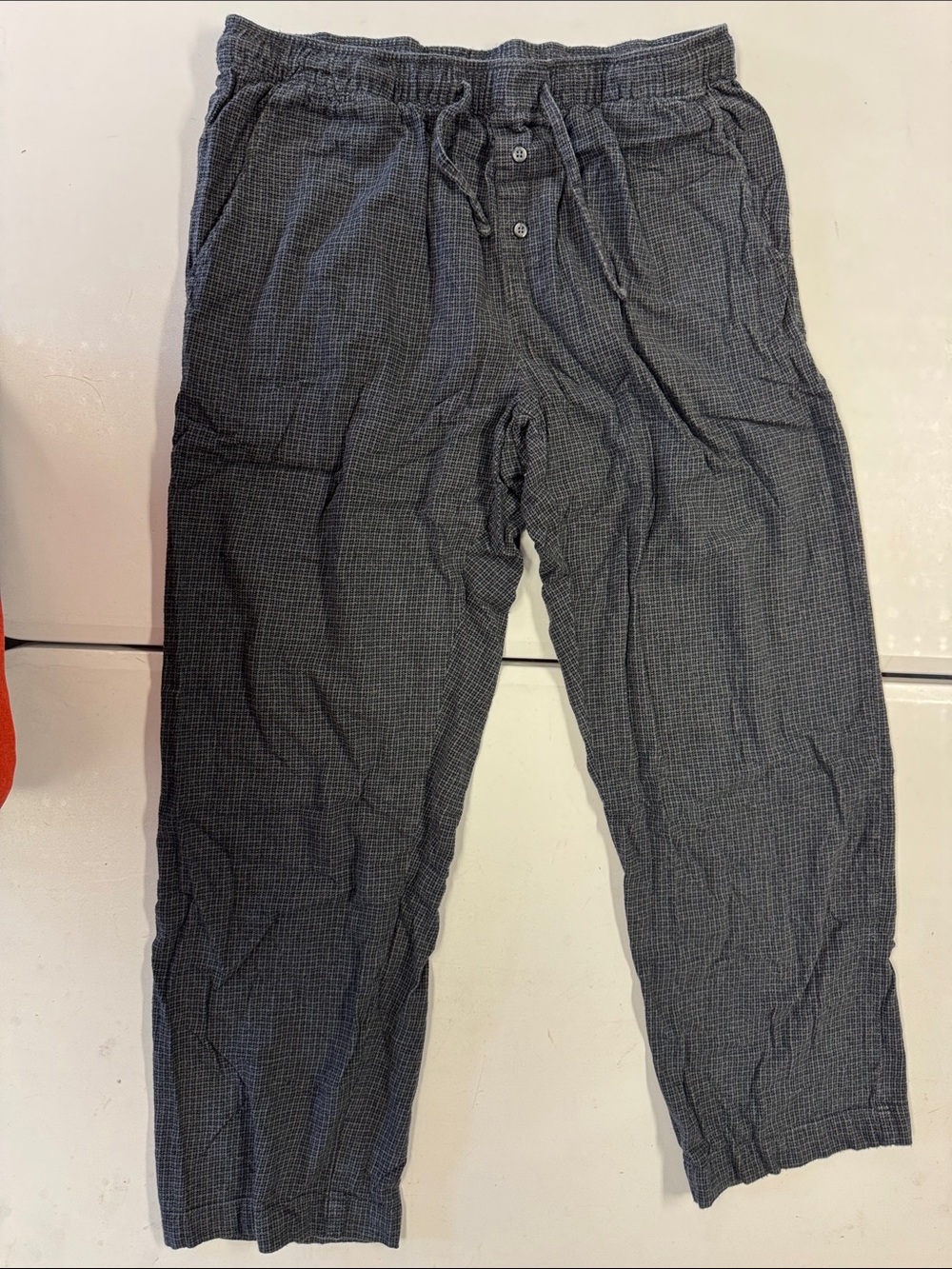 Banana Republic Men's Charcoal Gray Drawstring Pajama Pants